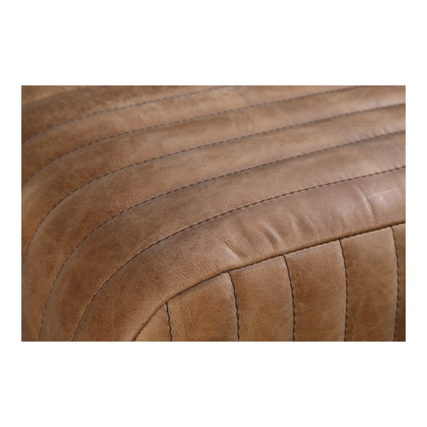 Moe's Endora Open Road Brown Leather Bench