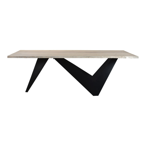 Moe's Bird Dining Table with Solid Oak Live Edge