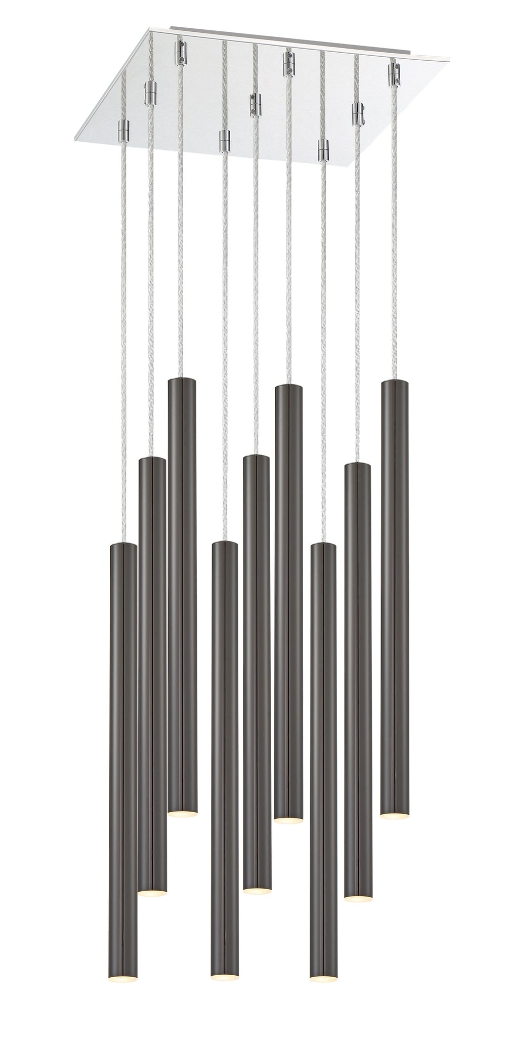 Forest 9 Light Island/Billiard in Chrome Finish