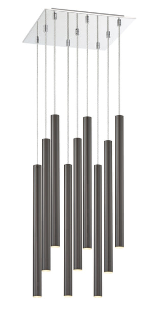 Forest 9 Light Island/Billiard in Chrome Finish