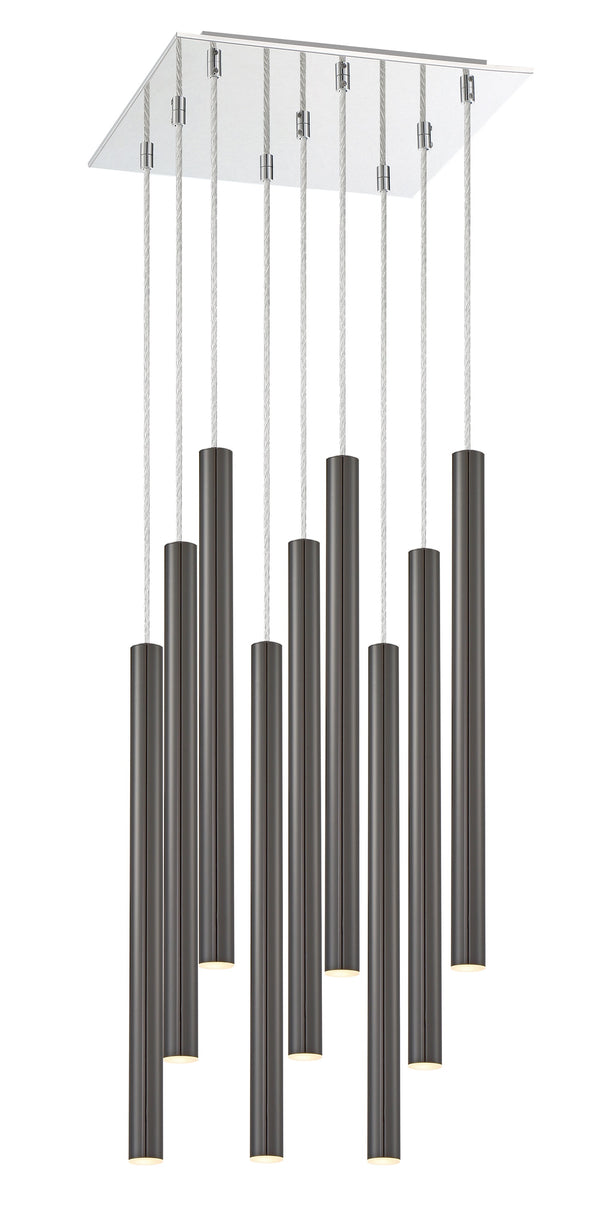 Forest 9 Light Island/Billiard in Chrome Finish