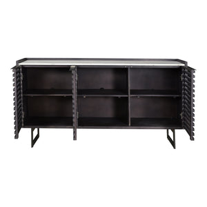 Paloma Sideboard Charcoal Grey with Marble Top
