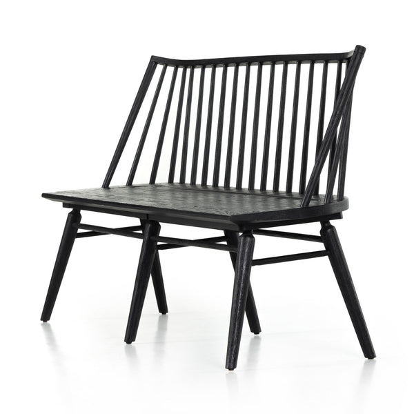 Lewis Dining Bench - Black Oak