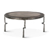 Eiffel 41" Hammered Leg Marble Coffee Table
