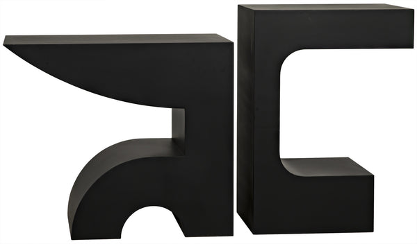 Shiba Console, Black Steel
