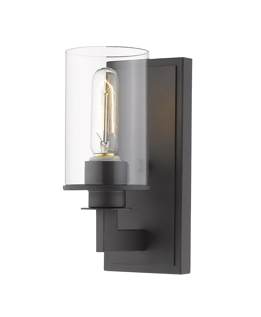 Savannah 1 Light Wall Sconce in Bronze Finish