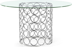 Sammy Dining Table In Chrome