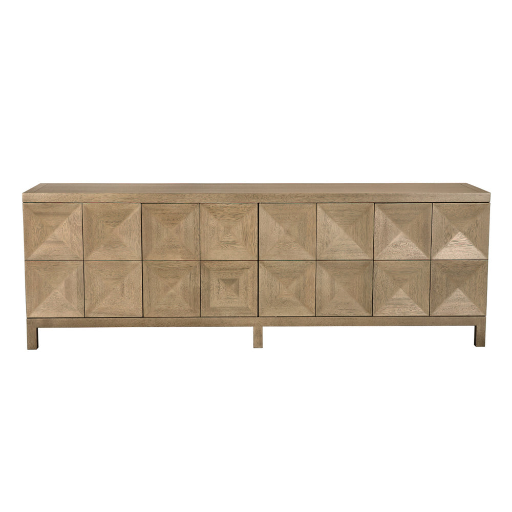 Quadrant 4 Door Sideboard, Washed Walnut