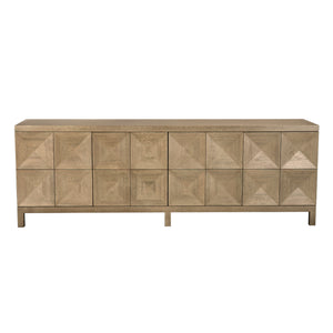 Quadrant 4 Door Sideboard, Washed Walnut