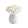 Blooming Fleur Sculpture In White