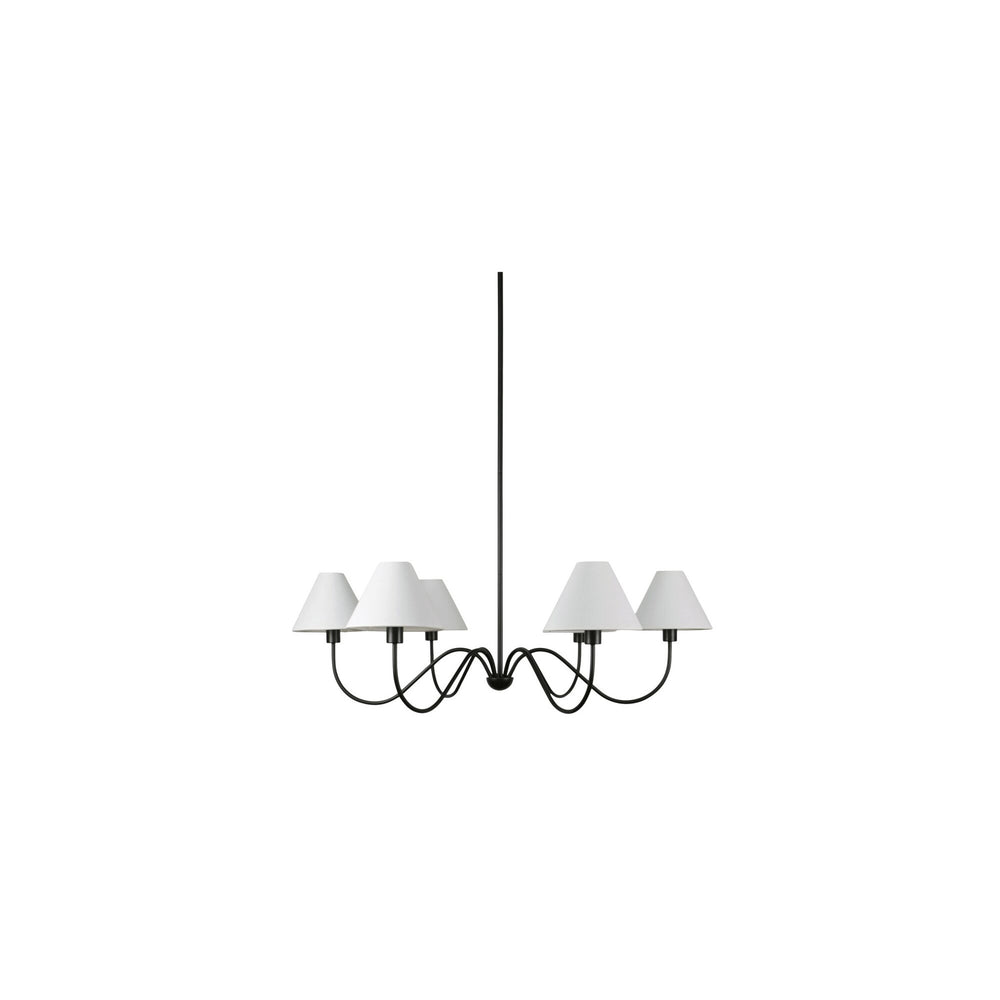 Moe's Whitney Chandelier in Blackened Bronze
