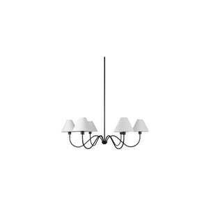 Moe's Whitney Chandelier in Blackened Bronze