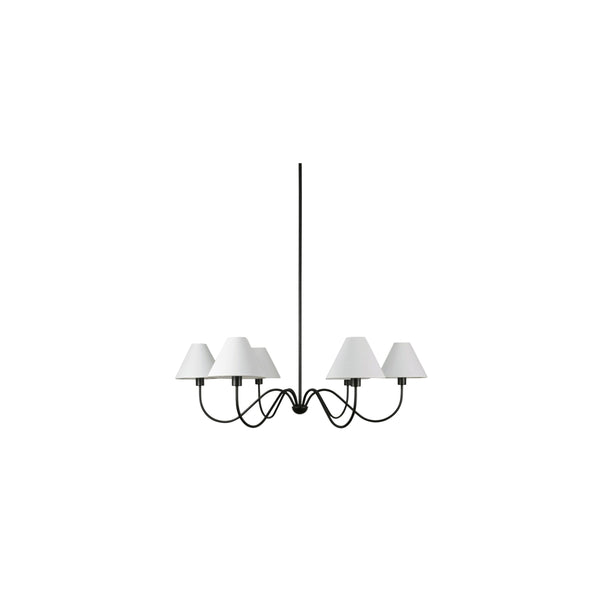 Moe's Whitney Chandelier in Blackened Bronze