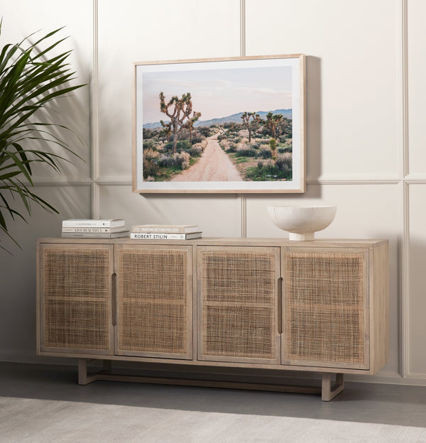 Clarita Sideboard In White Wash Mango