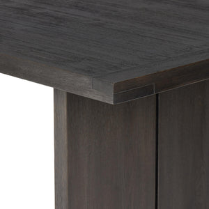 Warby Dining Table 94" in Worn Black Oak