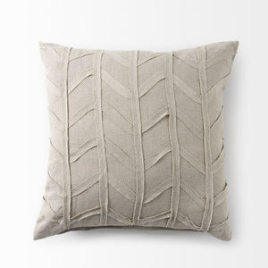 Ivivva 20L x 20W Beige Fabric Textured Decorative Pillow Cover