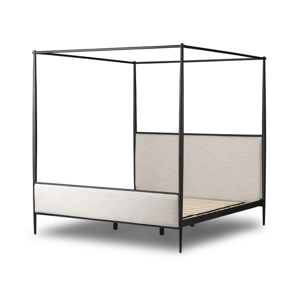 Xander Canopy King Bed - Savoy Parchment