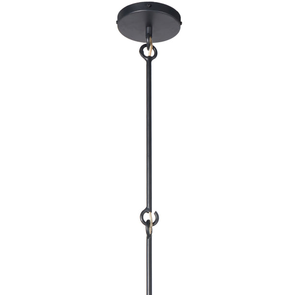 Meredith Large Chandelier in Clear Textured Glass