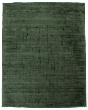 Sadzi Carved Rug 5x8' in Juniper Green