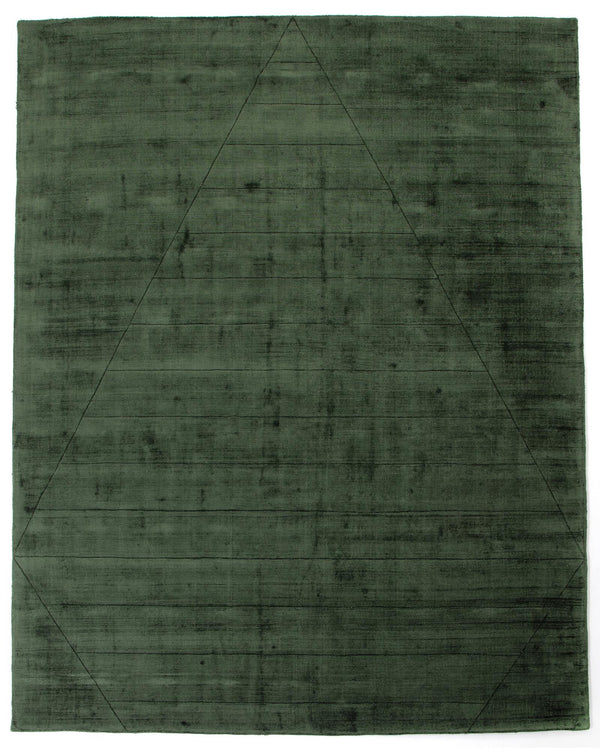 Sadzi Carved Rug 5x8' in Juniper Green