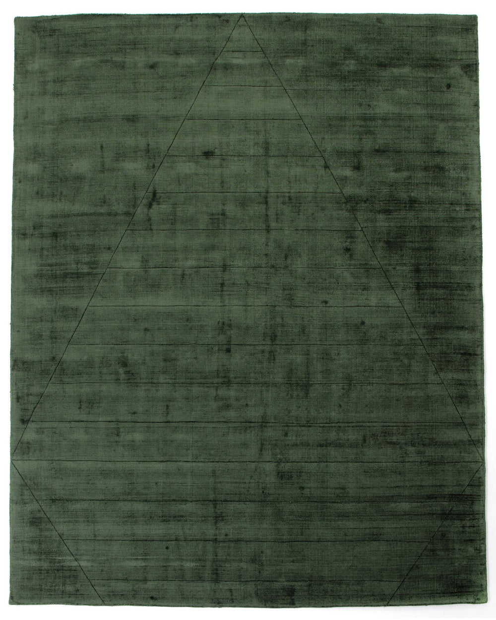 Sadzi Carved Rug 5x8' in Juniper Green