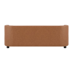 Wendy KD Faux Leather Storage Bench, Vintage Cider