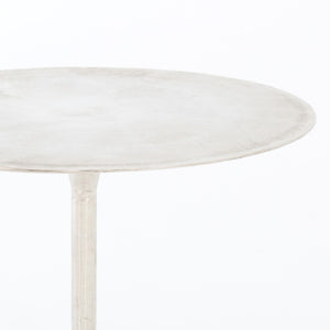 SIMONE BISTRO TABLE-RAW ANTIQUE NICKEL