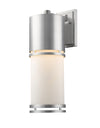 Luminata Outdoor LED Wall Light in Brushed Aluminum Finish