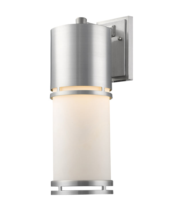 Luminata Outdoor LED Wall Light in Brushed Aluminum Finish