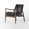 Braden Leather Chair-Durango Smoke