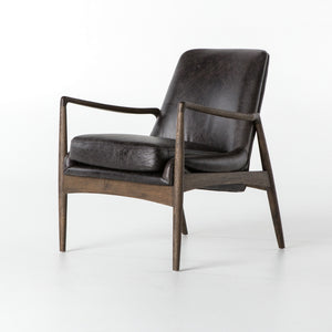 Braden Leather Chair-Durango Smoke