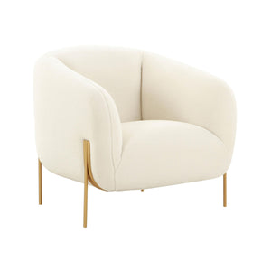 Kandra Cream Shearling Accent Chair