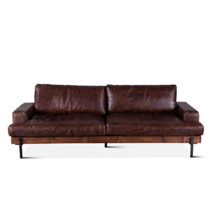 Portofino Leather Sofa Geisha Brown