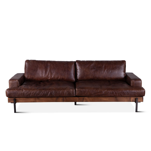 Portofino Leather Sofa Geisha Brown