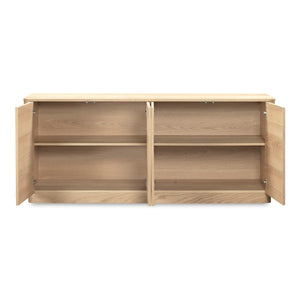 Round Off Sideboard in Natural Oak Finish