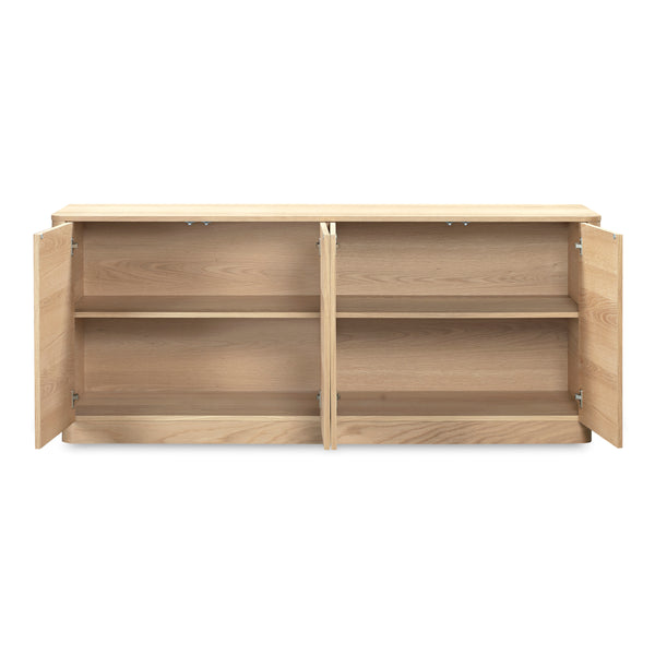 Round Off Sideboard in Natural Oak Finish