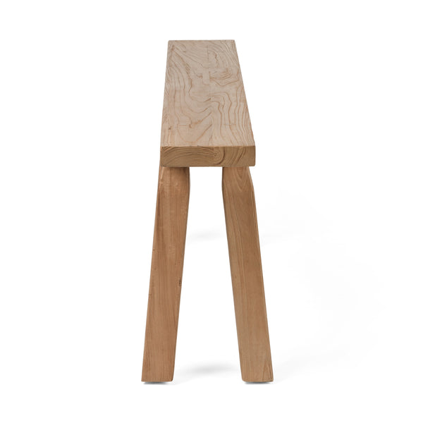 Lahana Accent Bench In Natural Elm