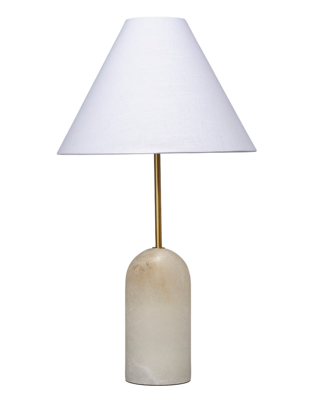 Holt Alabaster Table Lamp with Linen Shade