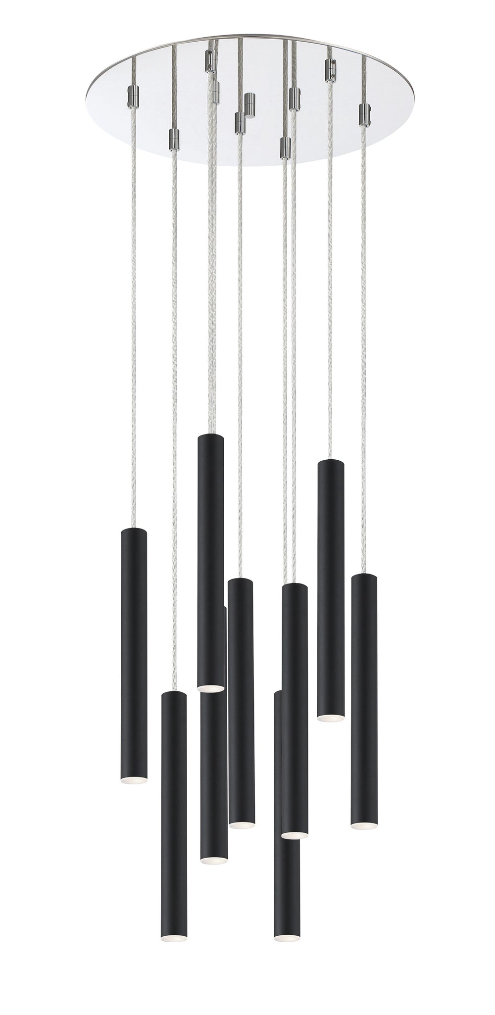 Forest 9 Light Island/Billiard in Chrome Finish