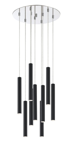 Forest 9 Light Island/Billiard in Chrome Finish