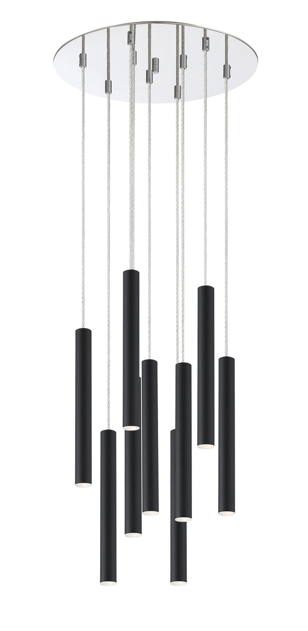 Forest 9 Light Island/Billiard in Chrome Finish