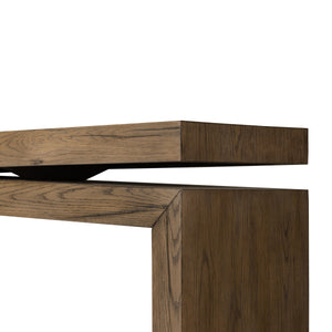 Matthes Console Table in Rustic Gray