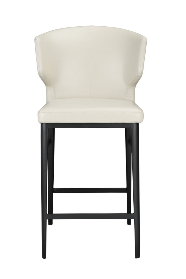 Moe's Delaney Beige Art Deco Counter Stool