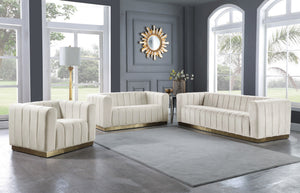 Francis Sofa In Cream Velvet