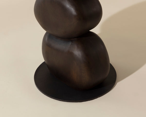 PAPLO END TABLE - MEDIUM BROWN