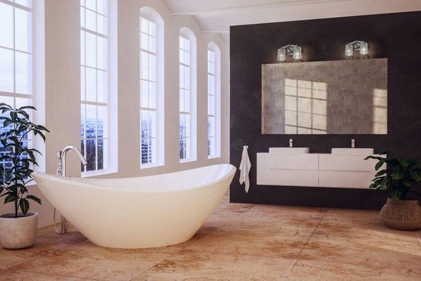 Aubrey 2 Light Vanity in Brushed Nickel Finish