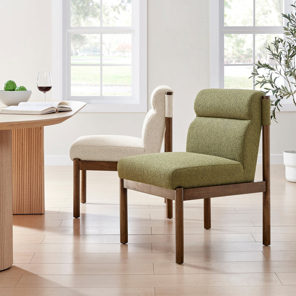 Micah Boucle Dining Side Chair, Palladian Beige