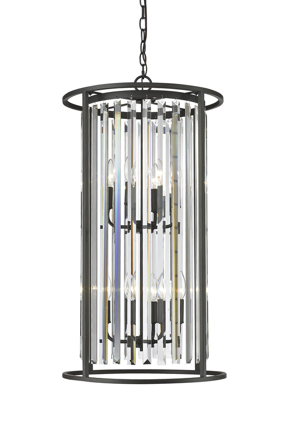 Monarch 8 Light Chandelier in Bronze Finish