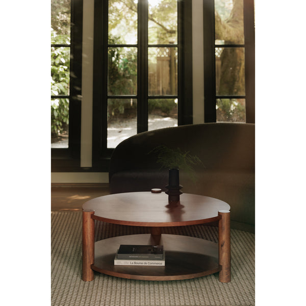 Moe's Olsen Coffee Table in Vintage Brown