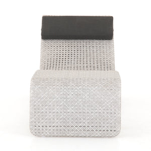 Paige Outdoor Woven Chaise-Brushed Grey